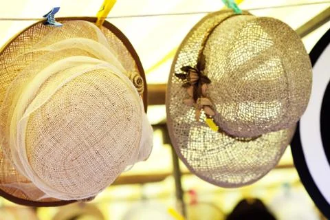 Straw hats Stock-Fotos
