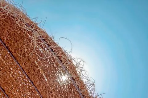 Straw Parasol Stock Photos
