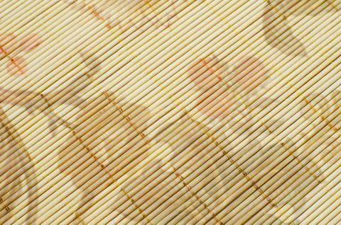 Straw placemat texture 스톡 사진