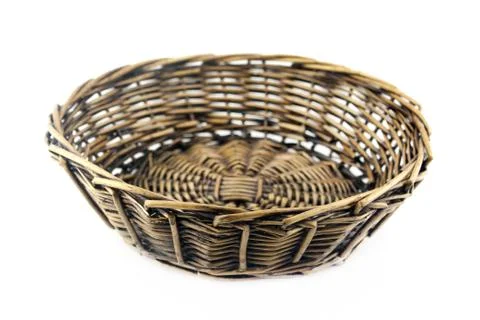 Straw plate Stock Photos