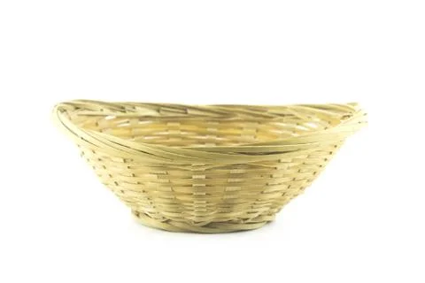 Straw plate Stock Photos