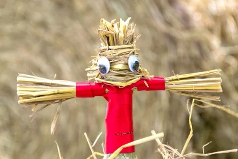 Straw puppet Stock Photos