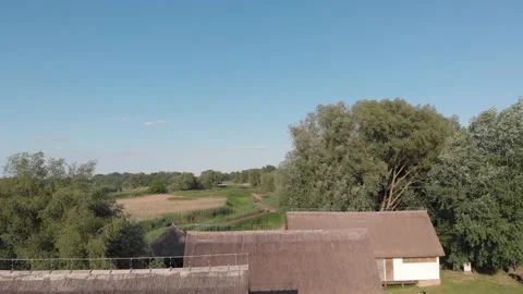 Straw roof Stock Footage 150060747