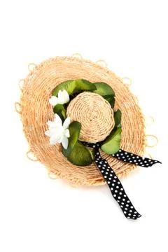 Straw summer had Foto stock