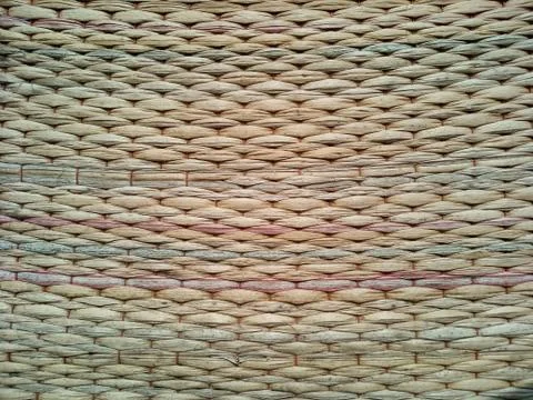 Straw weave or mat texture abstract background Stock Photos