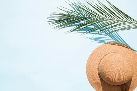 Straw woman's hat Stock Photos