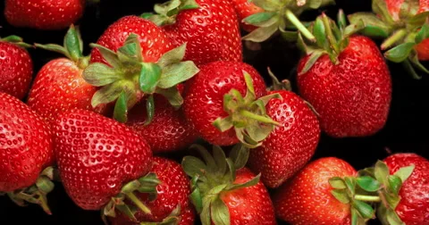 Strawberries background Video stock 60782020