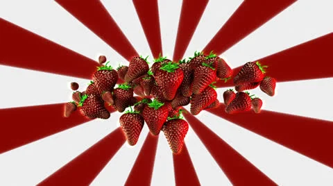 Strawberries Background Loop 動画素材 25819439