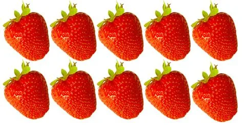 Strawberries background Stock Photos