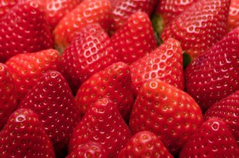 Strawberries background Stock Photos