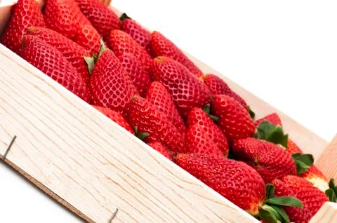 Strawberries box 写真素材
