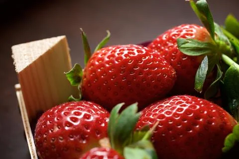 Strawberries close up Stock Photos
