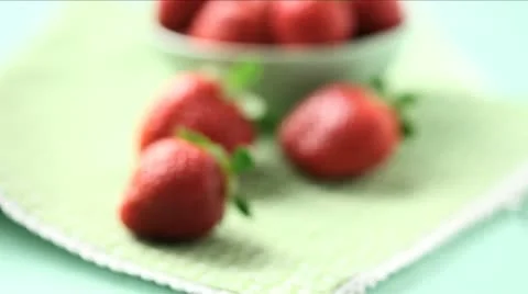 Strawberries fresh Stock Footage 11140243
