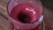 Strawberries With Ice Cream Whipped In A Blender. Useful Strawberry Smoothie Stock Footage