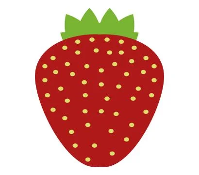 Strawberries icon on white background Stock Illustration