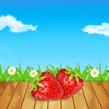 Strawberries Stock Illustration