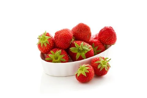 Strawberries isolated Stock Photos