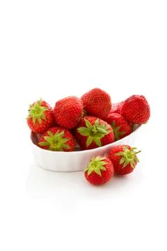 Strawberries isolated Stock Photos