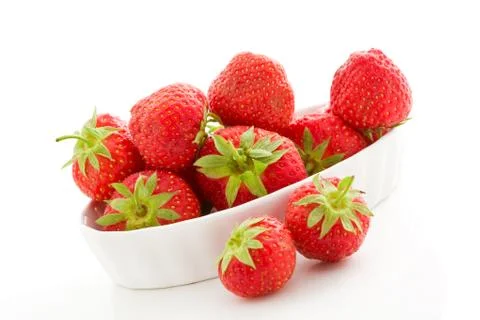 Strawberries isolated Stock Photos