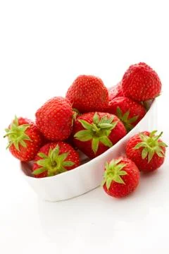 Strawberries isolated Stock Photos