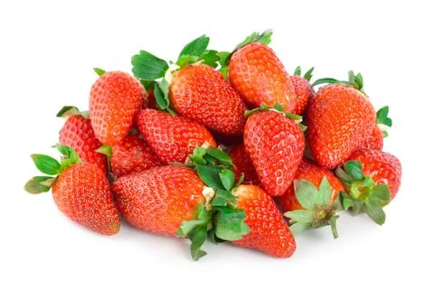 Strawberries isolated Stock Photos