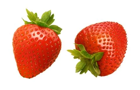Strawberries isolated Stock Photos