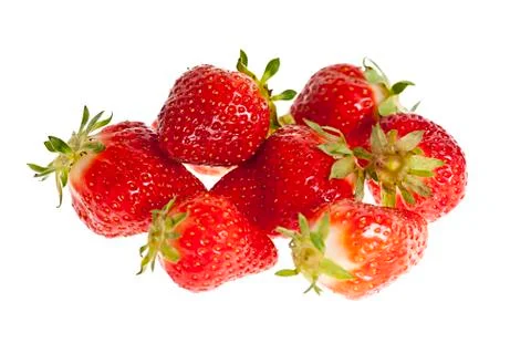 Strawberries isolated Stock Photos