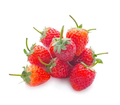 Strawberries isolated on white background Foto stock