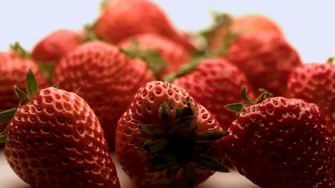 Strawberries rotate Stock Footage 103554508