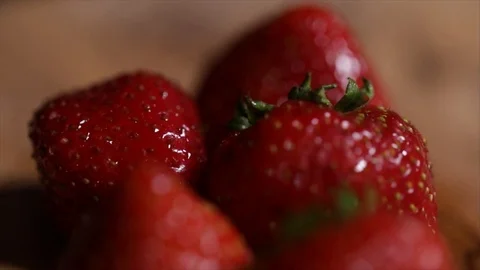 Strawberries Rotating Closeup Stock Footage 99162749