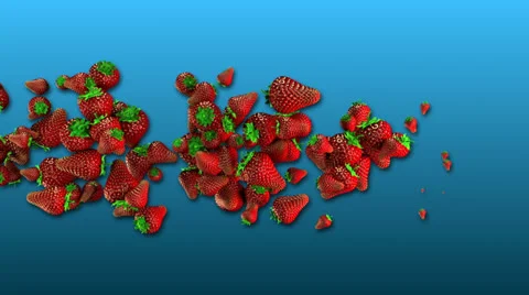 Strawberries Twist Stock Footage 25875168