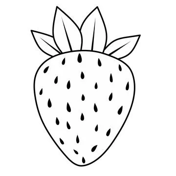 Strawberries. On a white background Stock Illustration