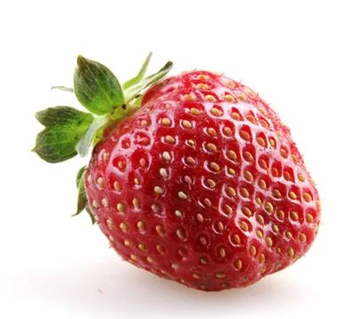 Strawberries on a white background Stock Photos