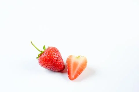 Strawberries on white background Foto stock