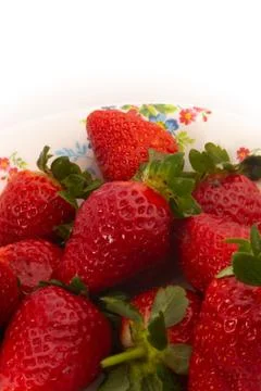 Strawberries on a white background Foto stock