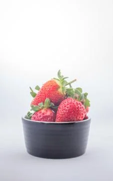 Strawberries on a white background Stock Photos