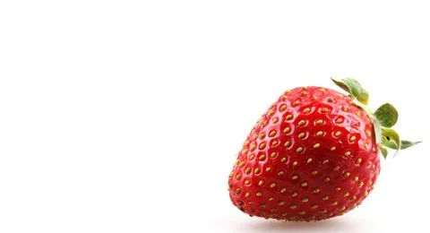 Strawberries on a white background Stock Photos