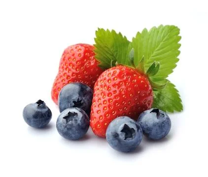 Strawberry and blueberry Foto stock