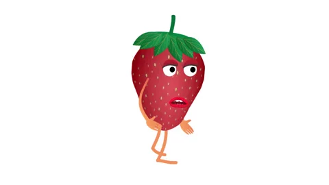 Cartoon Strawberry Stock Video Footage | Royalty Free Cartoon Strawberry  Videos | Pond5