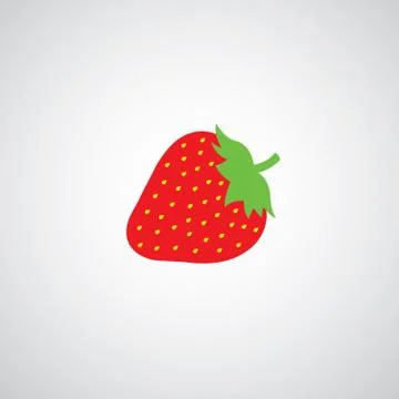 Strawberry apple vector Stock Illustration