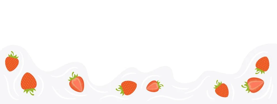 Strawberry background-2-07 Stock Illustration