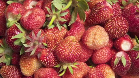 Strawberry background. Food background. Stock-Footage 196391322