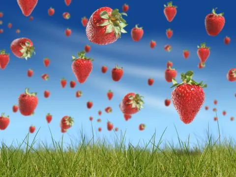 Strawberry background. Stock Illustration