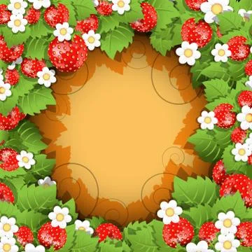 Strawberry Background Stock Illustration