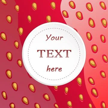 Strawberry background Illustrazione stock