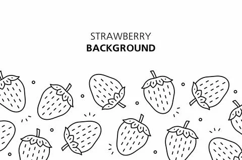 Strawberry background Stock Illustration