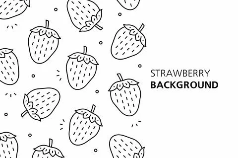 Strawberry background Stock Illustration