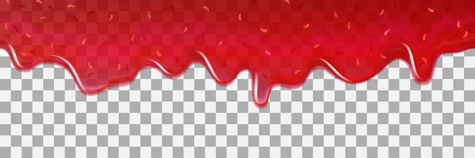 Strawberry background jam vector dripping drop splash texture Stock Illustration