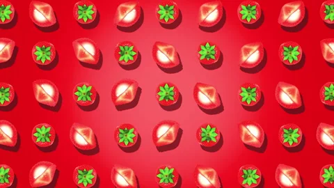 Strawberry Background Loop Stock Footage 247795901