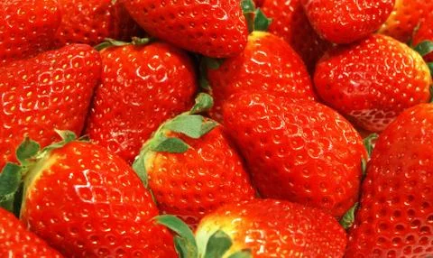 Strawberry background Stock-Fotos